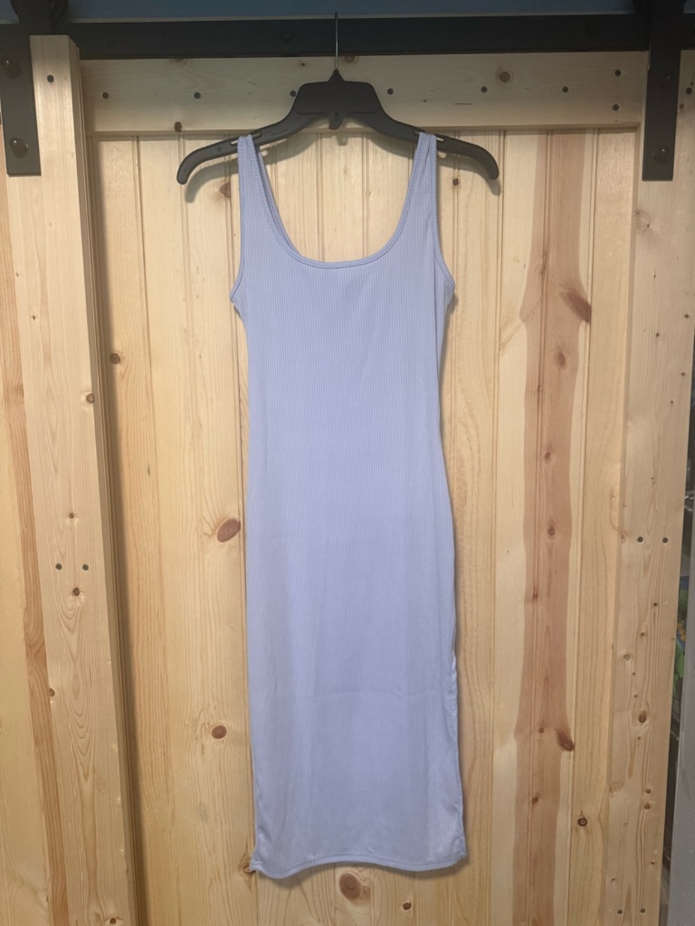 SHEIN Lavender Ribbed Tank Dress